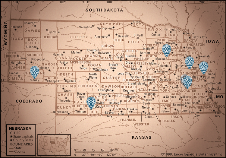 A map of all partnering STFS locations