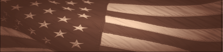American flag with a sepia filter